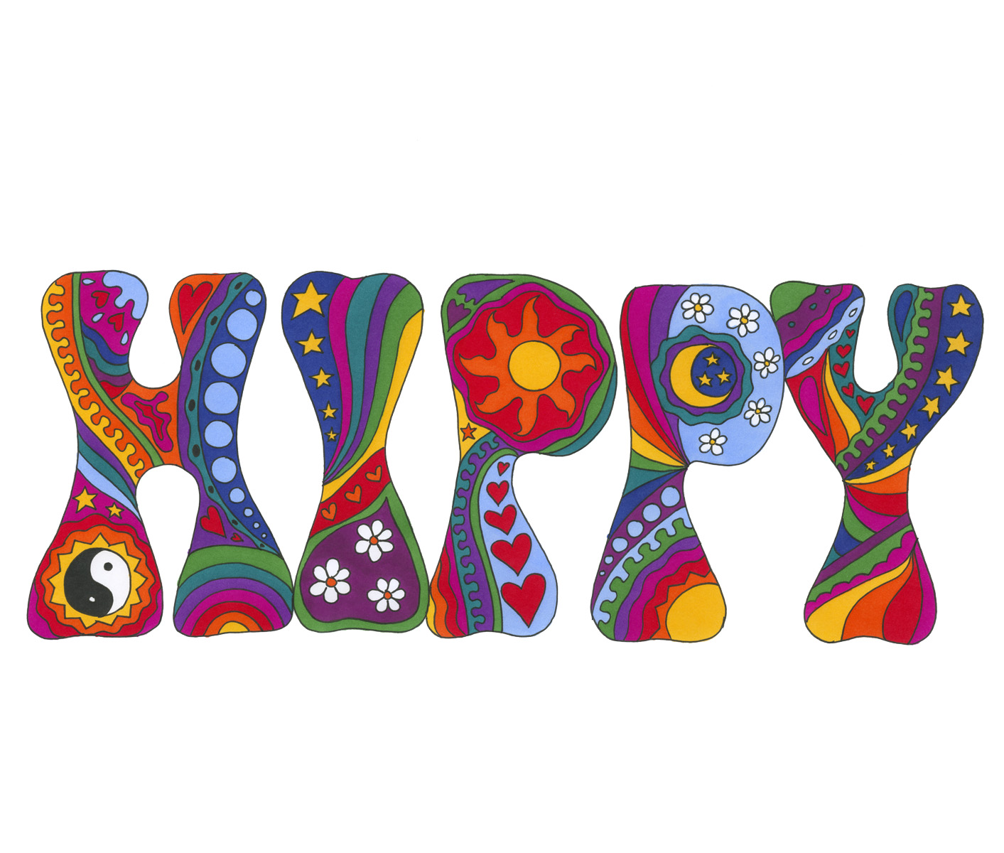 Happy art print by Kellie Espie